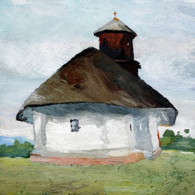 "Râmnicu-Vâlcea" by Anatol Ghimpu, ulei pe pânză