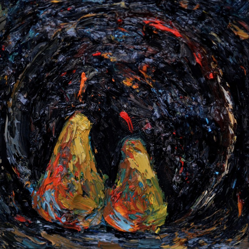 "Pictură. Natură statică" by Vasile Corețchii, ulei pe pânză