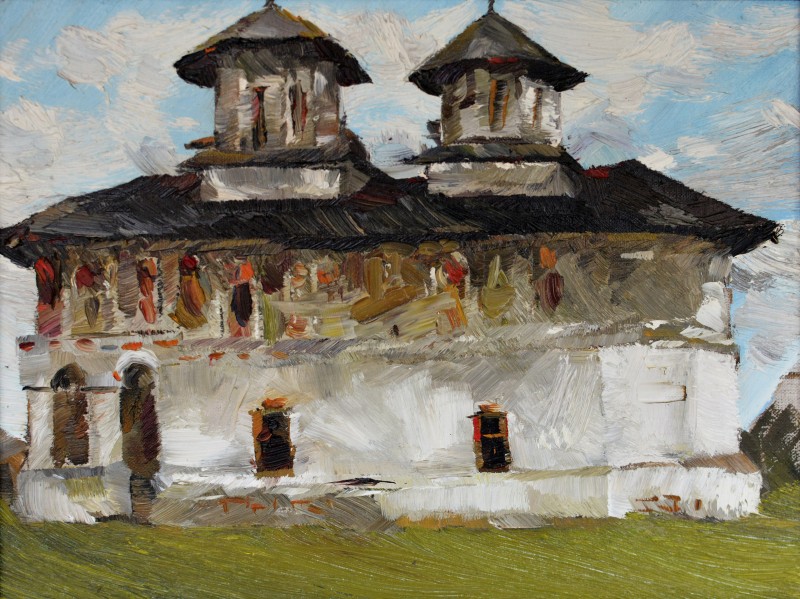 "Motiv. Măldărești" by Dumitru Josanu, 2013, 300x400mm, oil on canvas