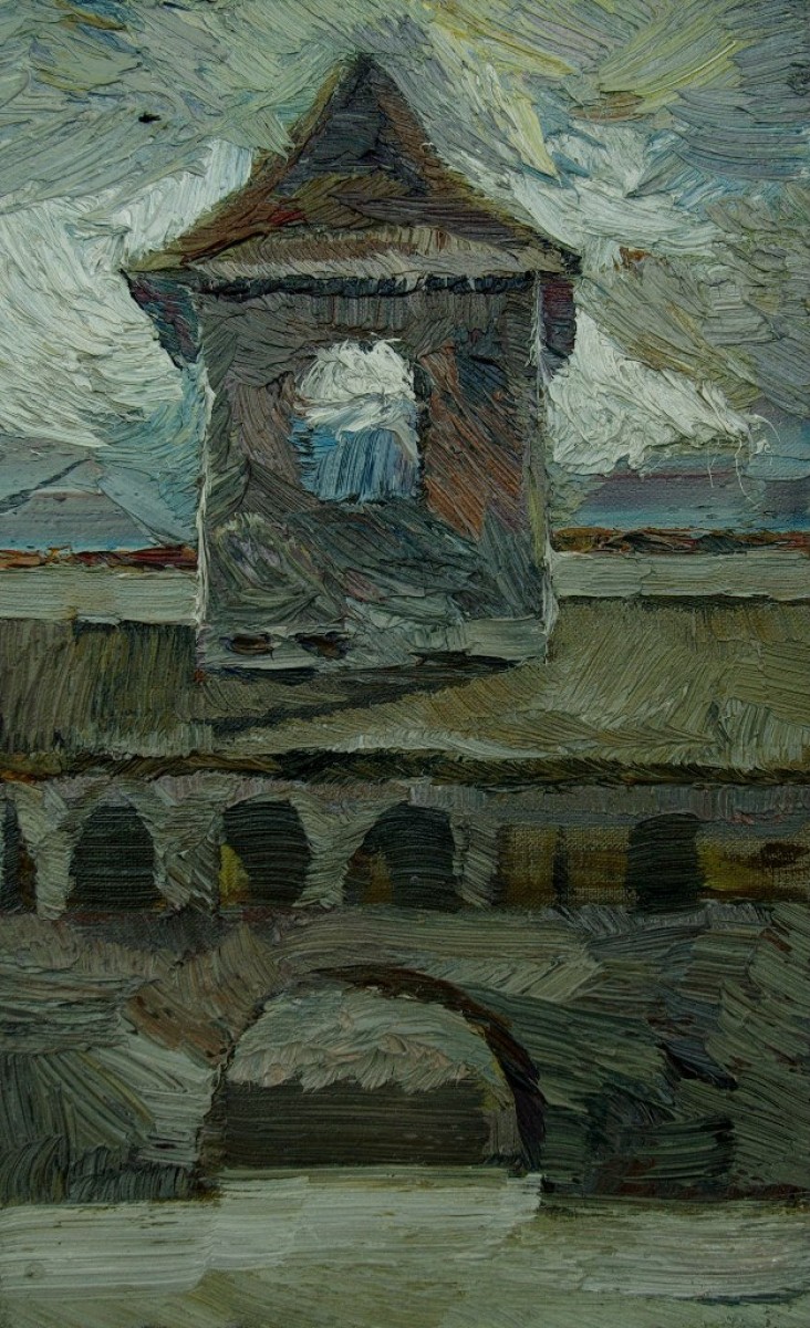 "Studiu" by Cristina Dragoi, 2013, oil on canvas