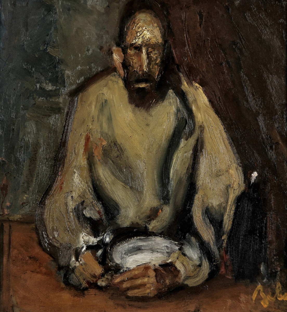 "Pictură. Figură / semifigură" by Corneliu Baba