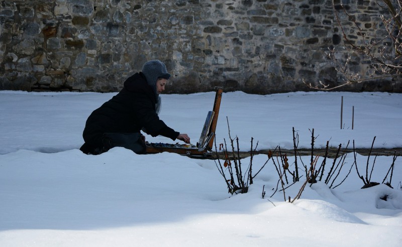 Pleinair in Romania. March 2018