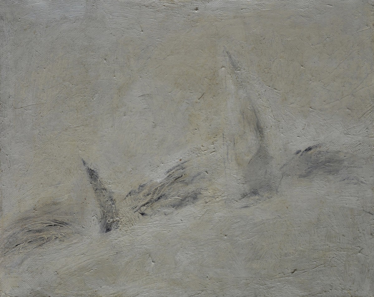 "Compozition" by Serghei Zveaghintzev, 1990, 410x510mm, oil on canvas