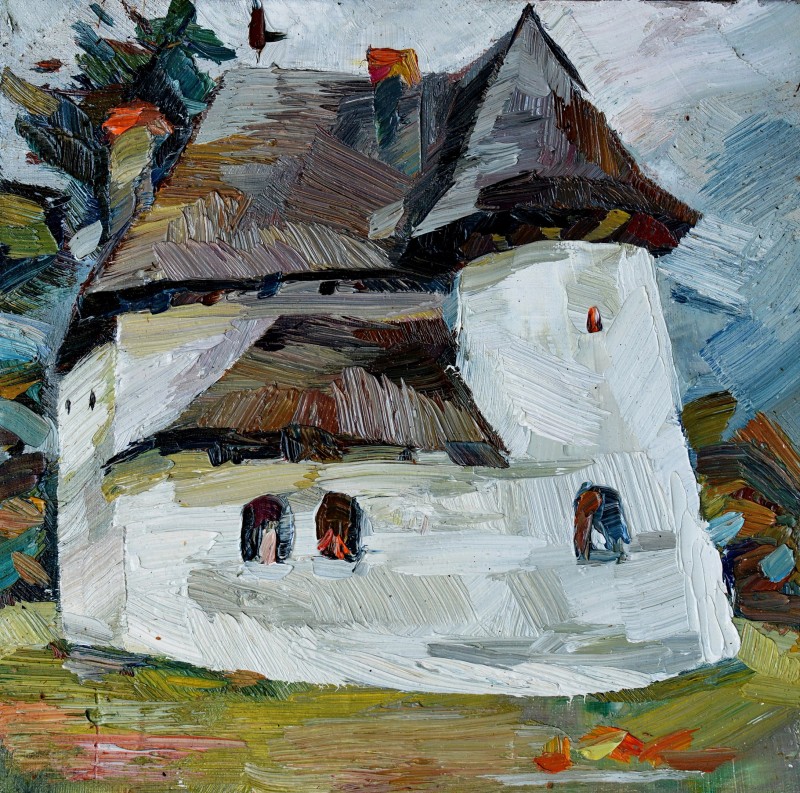 "Painting. Pleinair. Pleinair romania" by Natalia Bzovii, oil on canvas