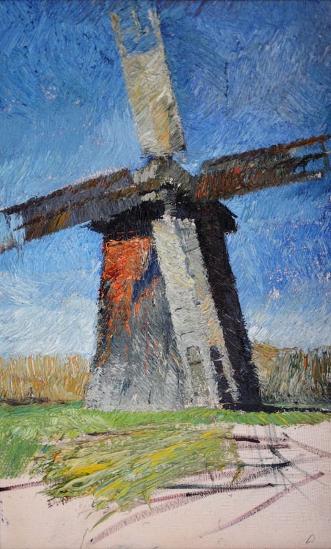 "Moar. Sibiu ASTRA" by Victor Teslaru, 2015, 400x250mm, ulei pe pânză