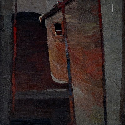 "Roma" by Anatol Ghimpu, 2000, 510x310mm, oil on canvas