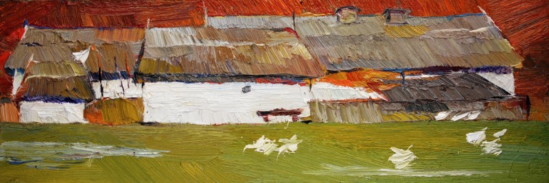 "Живопись. Пленэр. Пленэр в Румынии" by Доина Мындреан, масло / холст