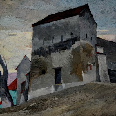 "Transilvania" by Anatol Ghimpu, 2013, 520x520mm, ulei pe pânză