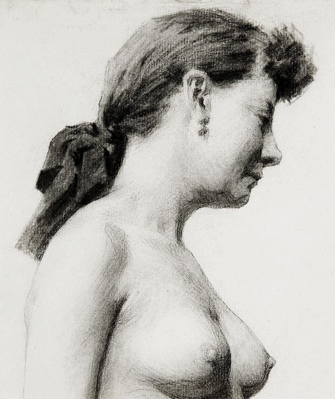 "Drawing. Nude. Figure" by Thomas Eakins