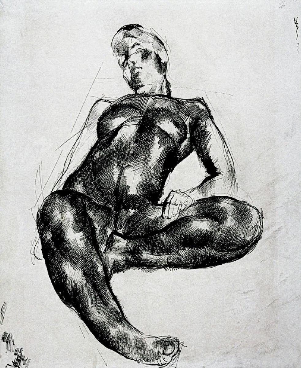 "Nude" by Aba-Novák Vilmos
