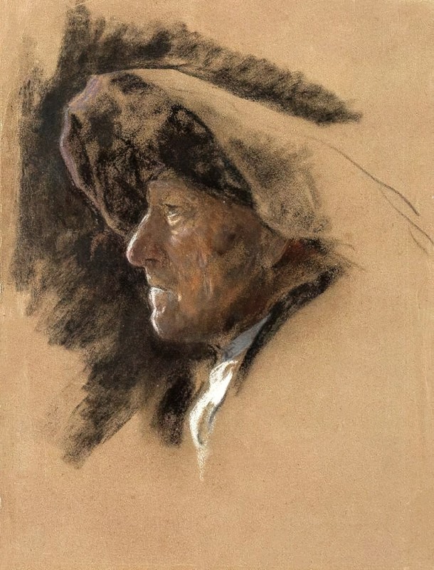 "Desen. Portret" by Abram Efimovich Arkhipov