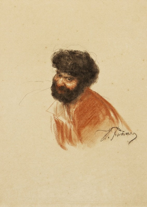 "Drawing. Portrait" by Ilya Efimovich Repin