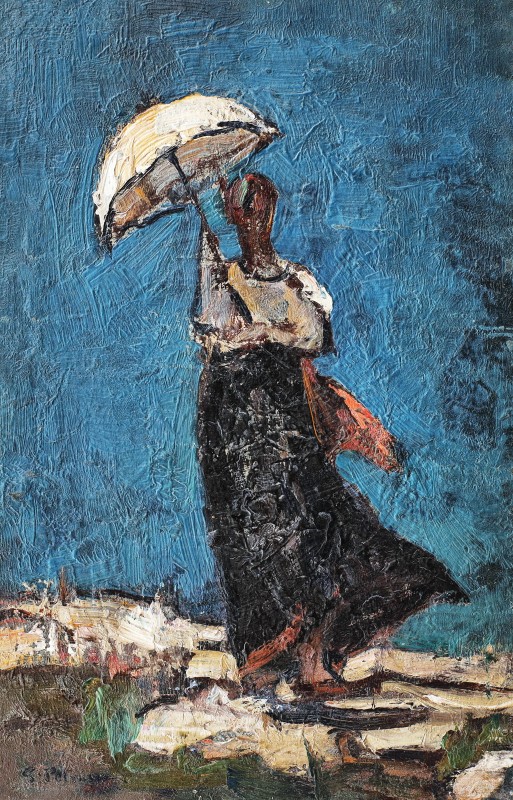 "Compoziție" by Gheorghe Petrașcu