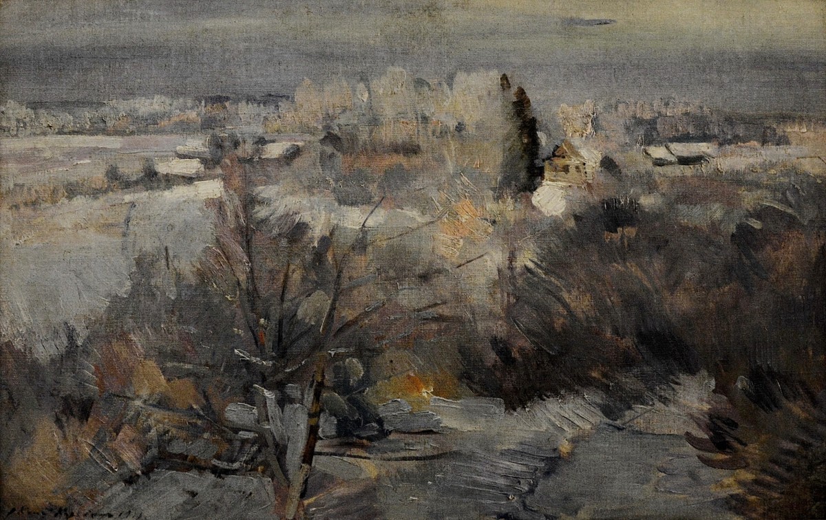 "Painting. Landscape" by Konstantin Alekseyevich Korovin