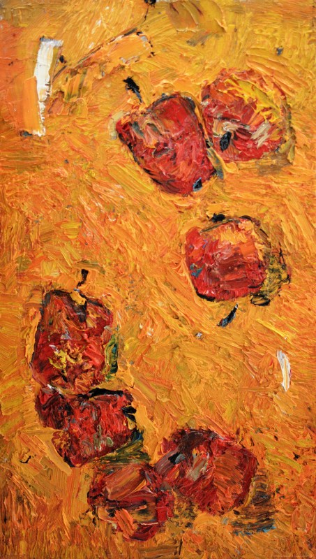 "Живопись. Этюд. Продолжительный" by Диана Румегхеа, 520x300mm, масло / холст