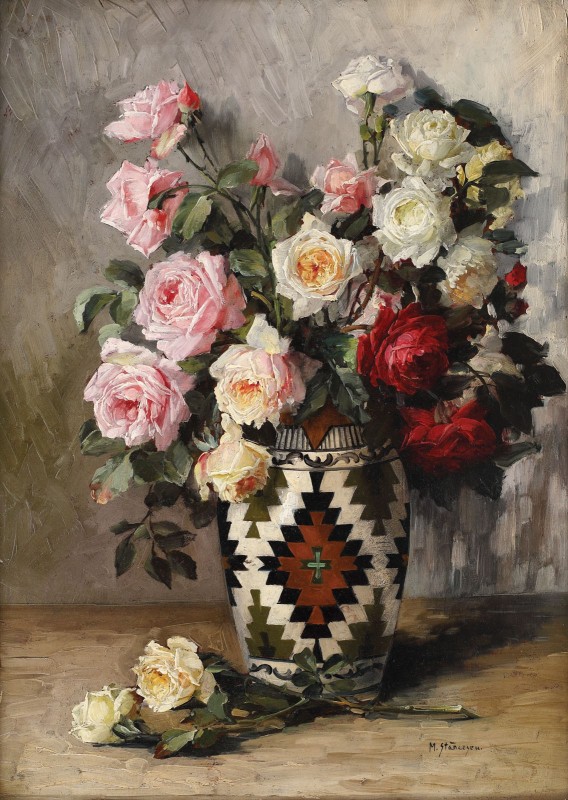 "Pictură. Flori" by Elena Muller-Stăncescu