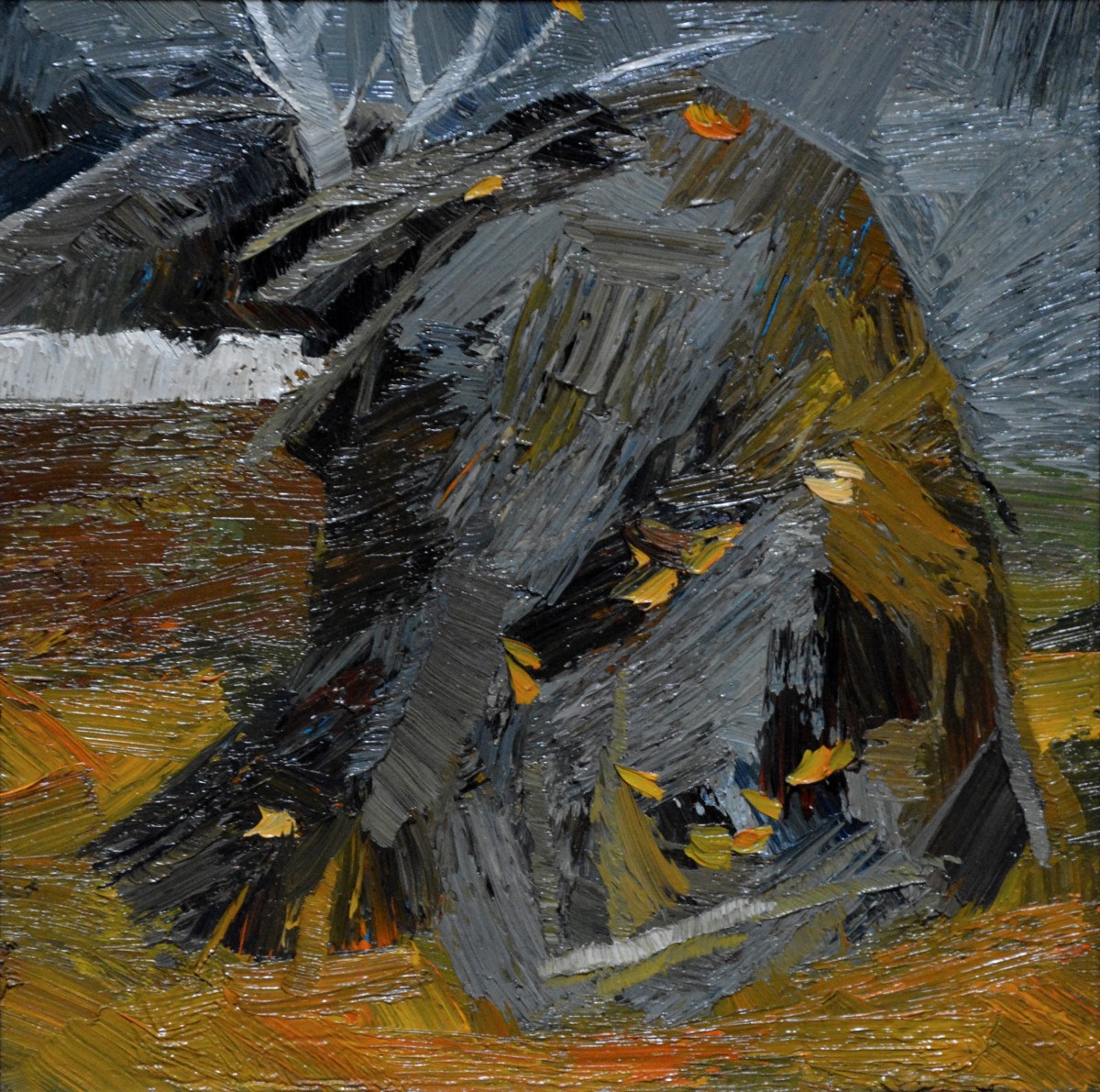 "Studiu. Pleinair" by Dumitrița Znaida, 2016, 300x300mm, ulei pe pânză