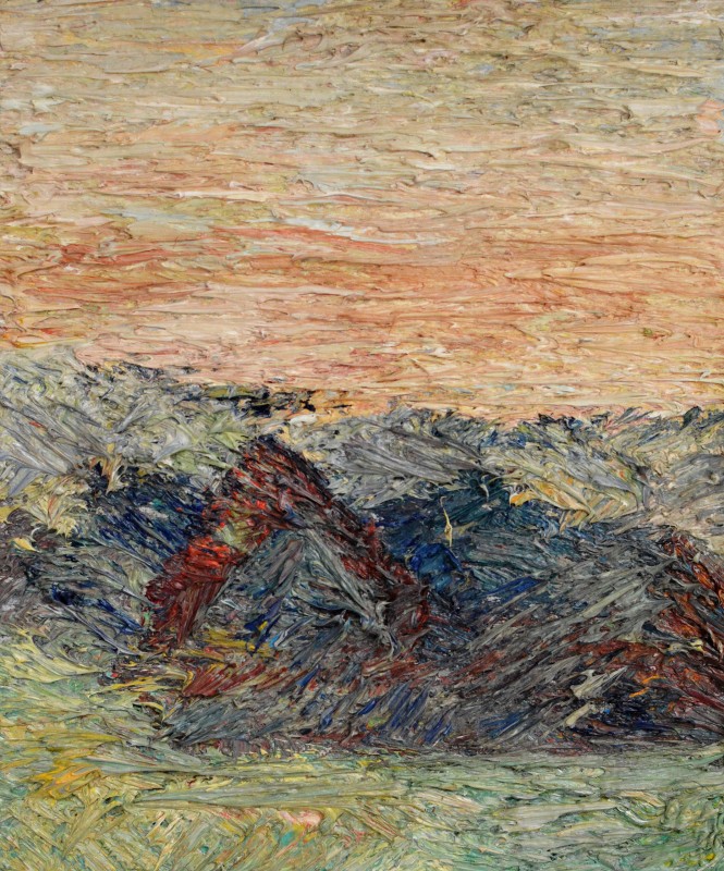 "Motiv. Peisaj" by Vlada Cibuc, 2015, 300x250mm, ulei pe pânză