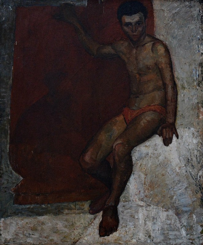 "Живопись. Обнаженка. Фигура / полуфигура" by Петру Джерегхеа, масло / холст