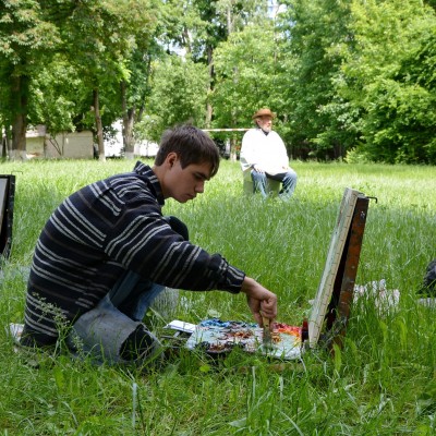 ... начало летнего пленэра / 8-й, 10-й и 11-й кл. /