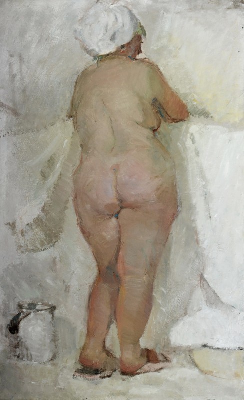 "Nud" by Alexandru Untilov, 2014, 650x400mm, ulei pe pânză
