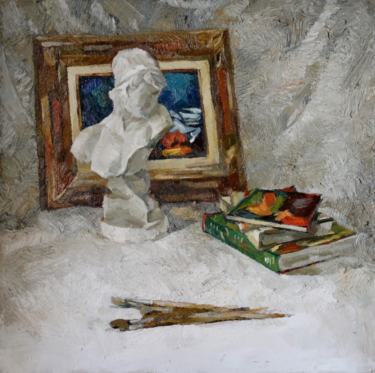 "Painting. Long term" by Ion Țoncu, 700x700mm, oil on canvas