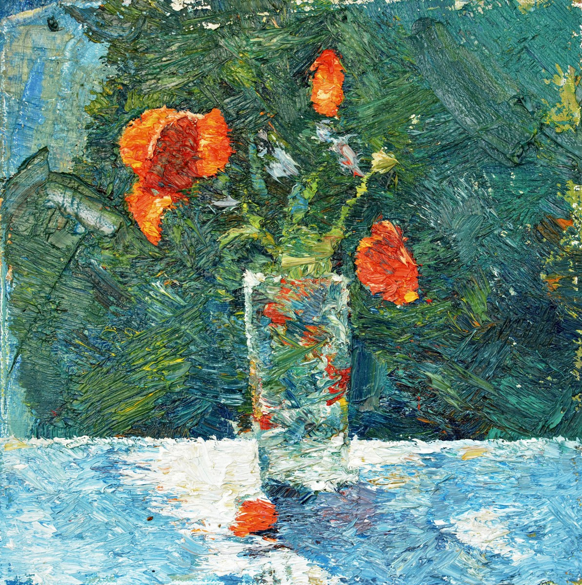 "Живопись. Пленэр. Продолжительный" by Александру Cрэcиун, 300x300mm, масло / холст