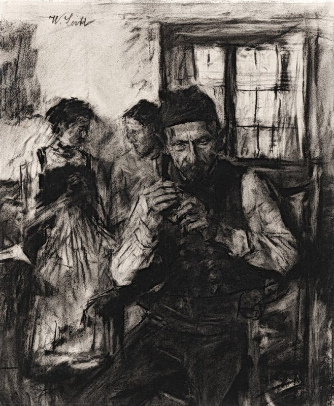 "Desen. Oameni" by Wilhelm Leibl