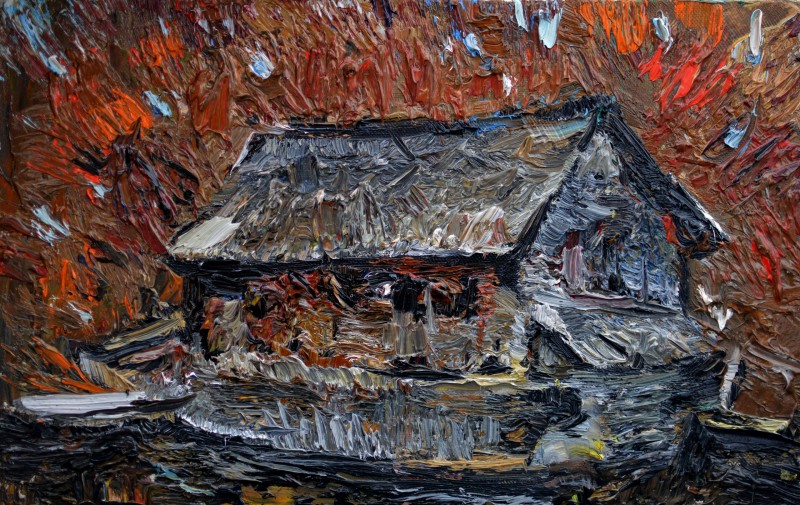 "Painting. Pleinair. Long term" by Diana Rumeghea, 250x400mm, oil on canvas