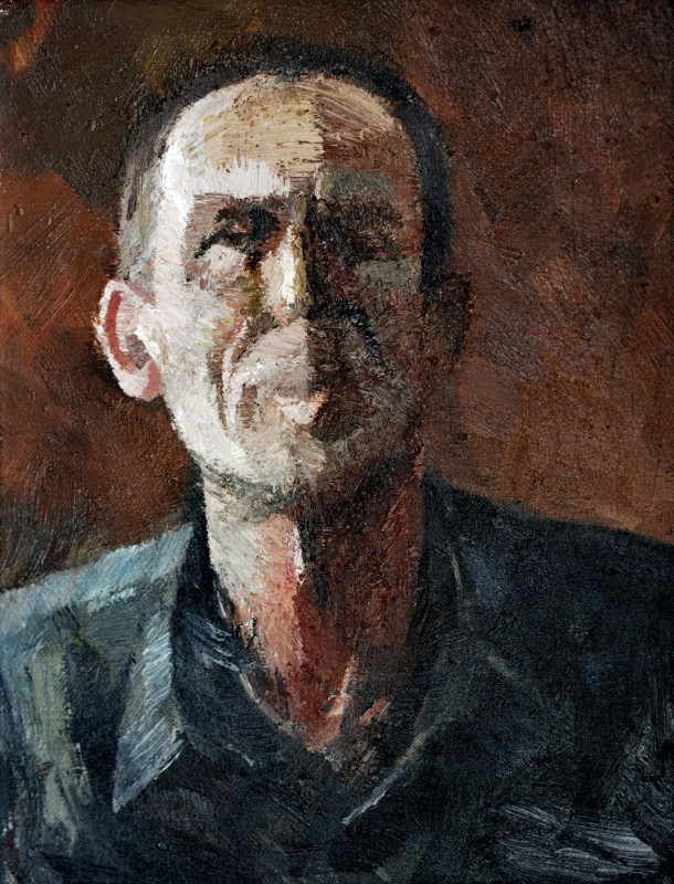 "Portret" by Ион Визновиcи, 2007, 420x320mm, масло / холст
