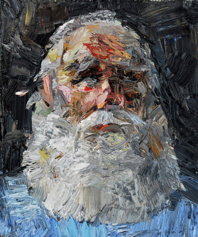 "Studiu. Portret" by Diana Rumeghea, 2019, 300x250mm, ulei pe pânză
