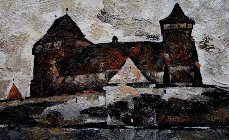 "Cetate" by Oxana Țip, 2013, ulei pe pânză