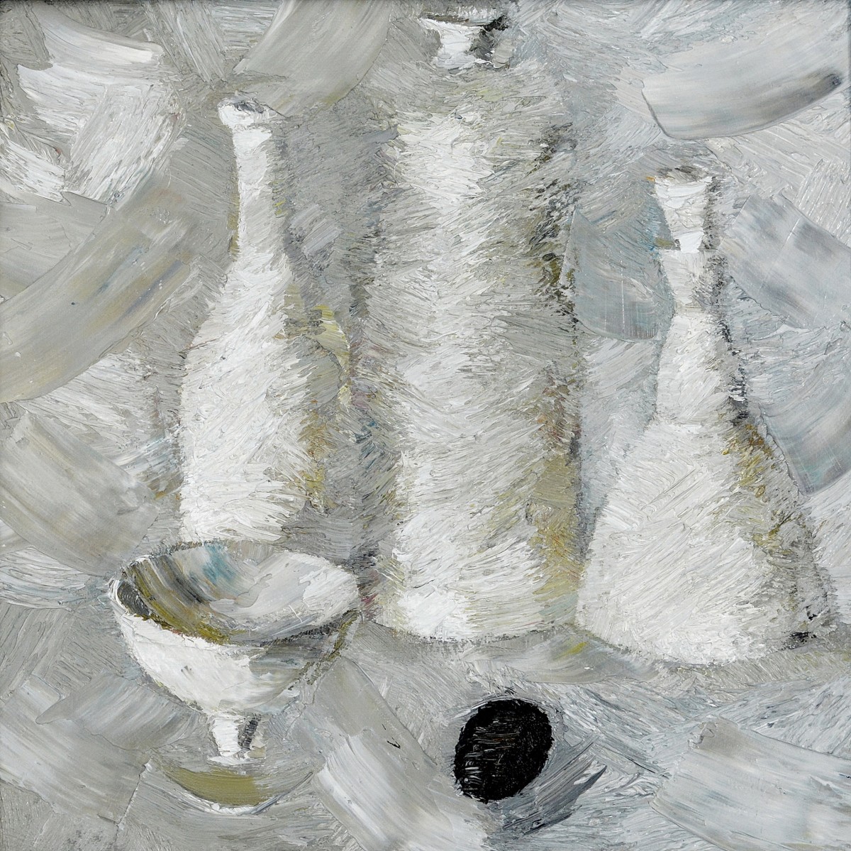 "Painting. Long term" by Carolina Leagul, 420x420mm, oil on canvas