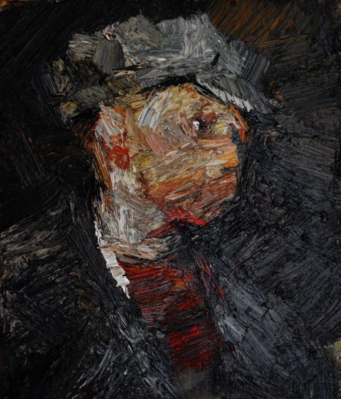 "Этюд. Портрет" by Ион Голубей, 2016, 300x250mm, масло / холст