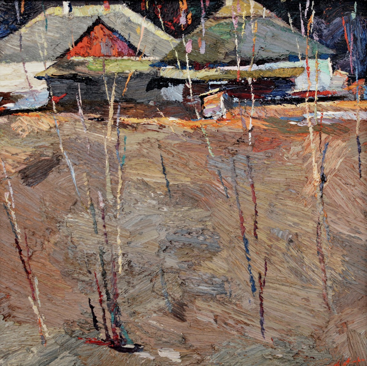 "Nicolaeuca" by Anatol Ghimpu, 2006, 420x420mm, ulei pe pânză