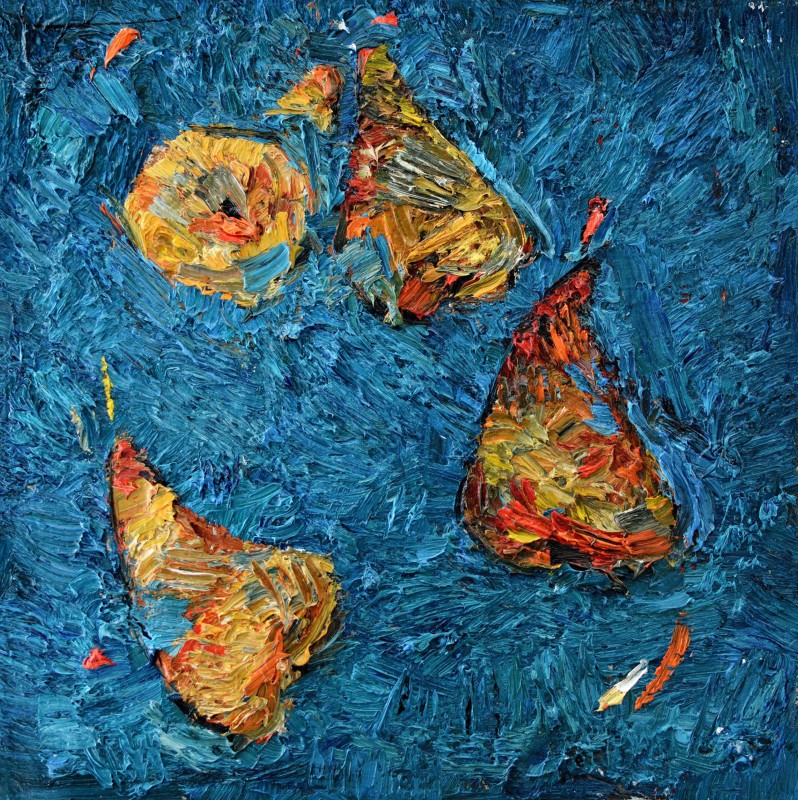 "Painting. Etude. Long term" by Diana Rumeghea, 400x400mm, oil on canvas