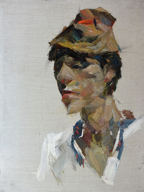 "Studiu. Portret" by Cristina Demian, 2016, 400x300mm, oil on canvas