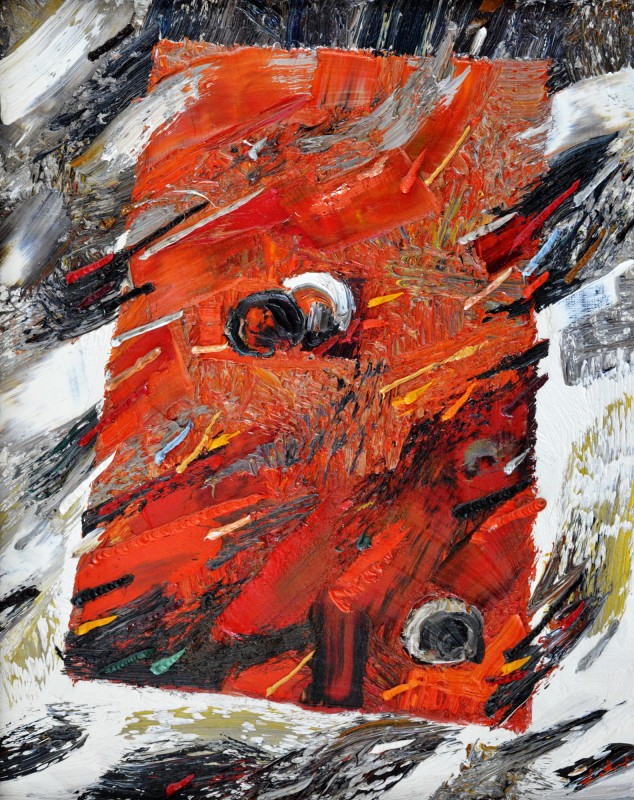 "State" by Anatol Ghimpu, 1997, 520x420mm, oil on canvas