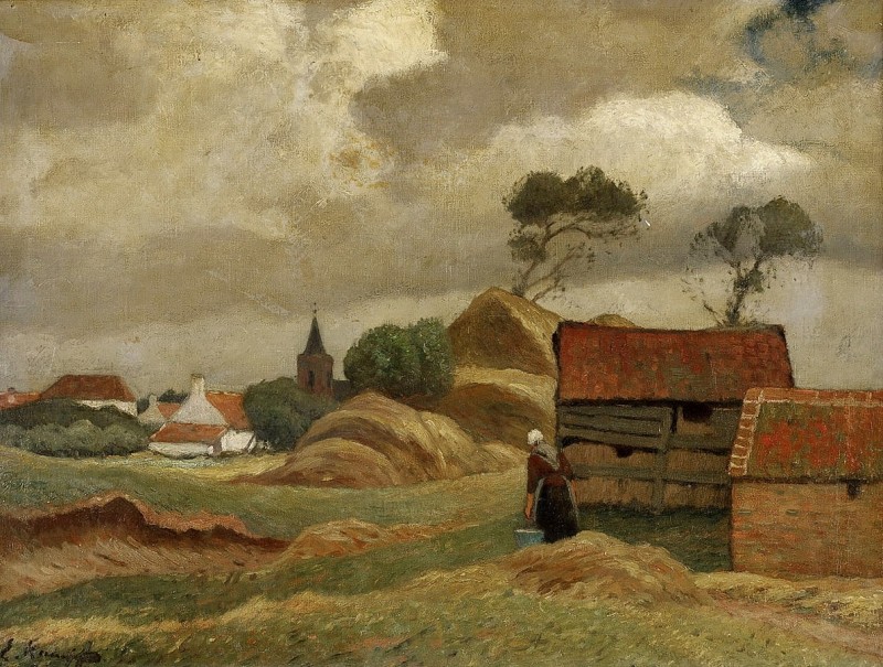 "Pictură. Rural" by Eugen Kampf