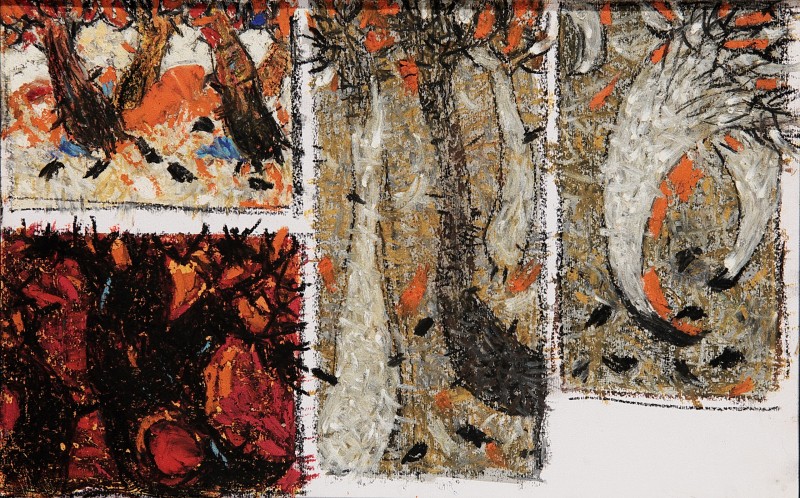 "Căutări la compoziție" by Верониcа Cрецу, 2009, 250x400mm, пастель / бумага