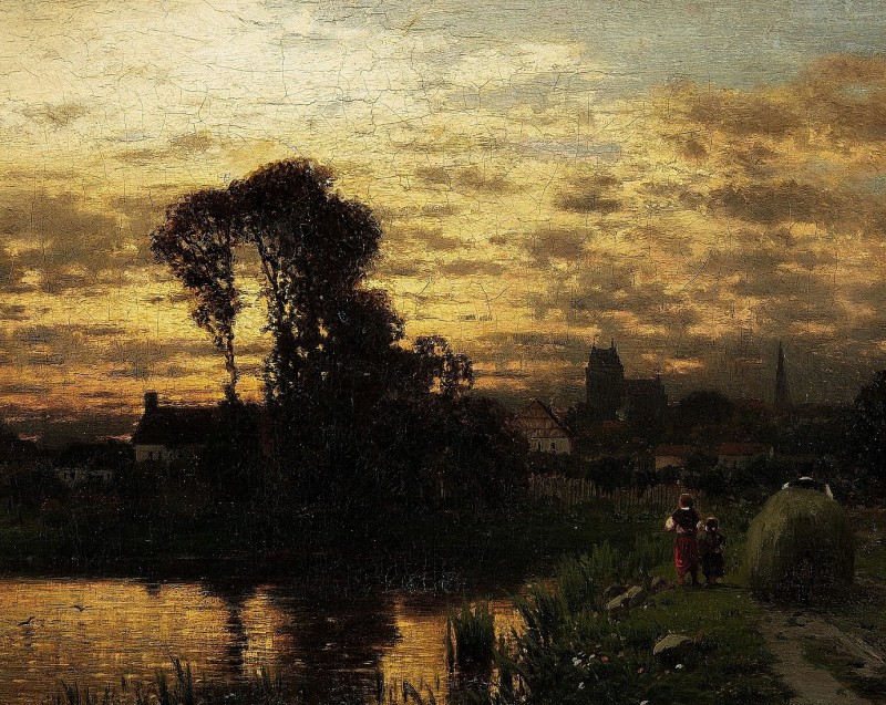 "Pictură. Rural" by Louis Douzette