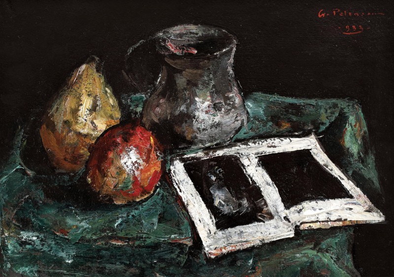 "Pictură. Natură statică" by Gheorghe Petrașcu