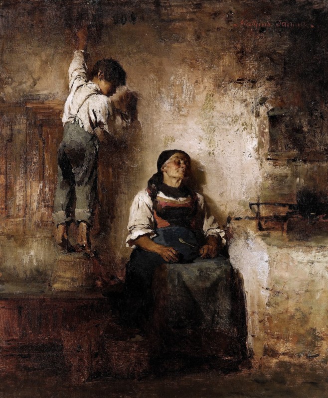 "Pictură. Oameni" by Mathias Schmid