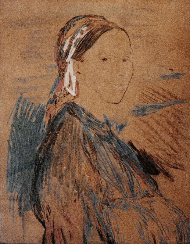 "Drawing. Portrait" by Filipp Malyavin