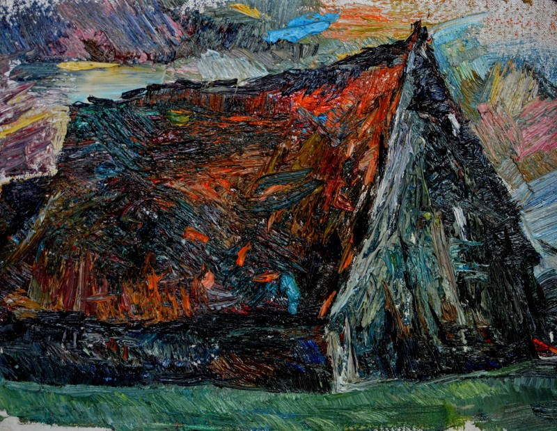 "Pictură. Pleinair. Pleinair România" by Nina Apostol, ulei pe pânză
