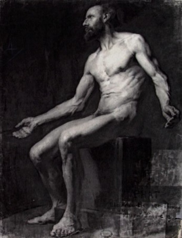 "Pictură. Nud" by Louis Marie Henri Raoul Prat