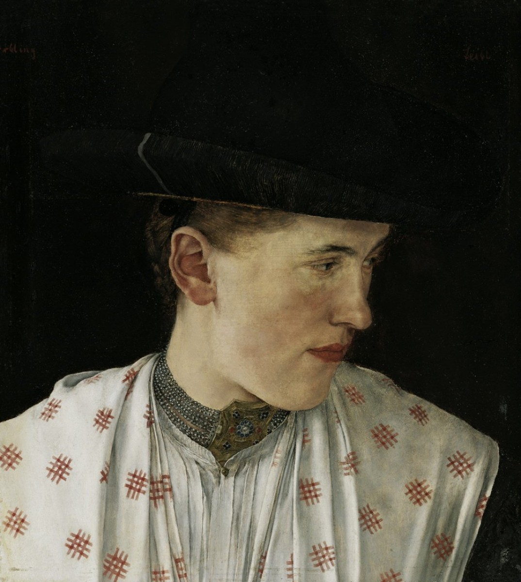 "Pictură. Portret" by Wilhelm Leibl