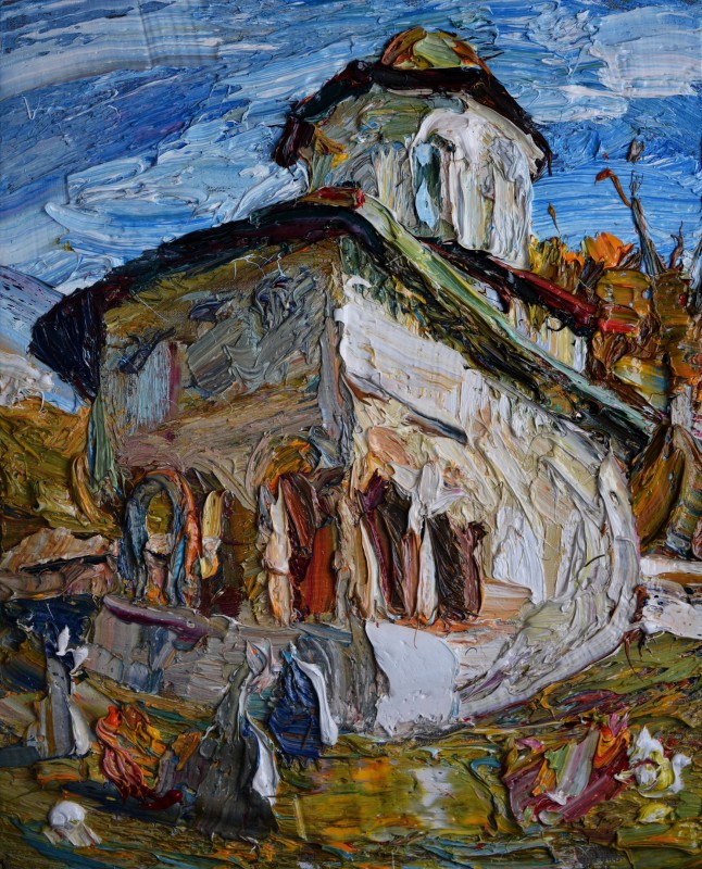 "Pictură. Pleinair. Pleinair România" by Ioan Postică, ulei pe pânză