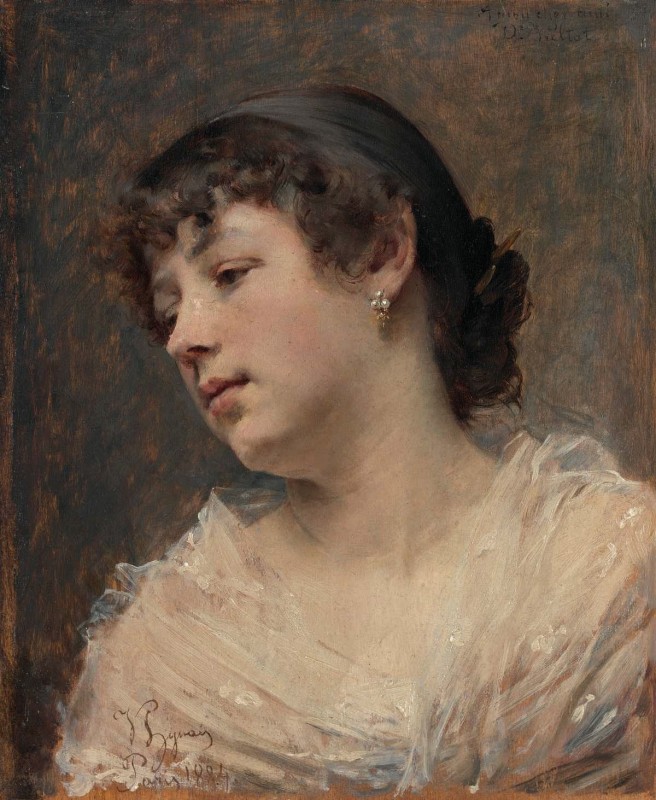 "Pictură. Portret" by Vojtěch Hynais