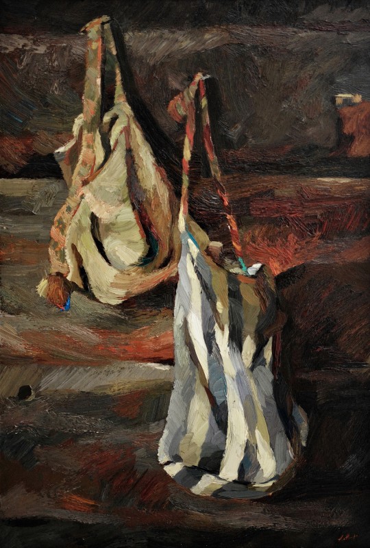 "Motiv" by Anatol Ghimpu, 2000, 1000x680mm, ulei pe pânză